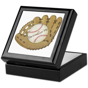 Personalized Baseball Keepshake Box