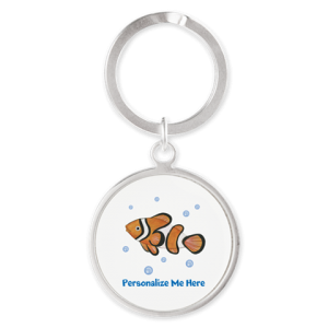 Personalized Clown Fish Keychain