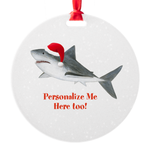 Personalized Shark Christmas Ornament