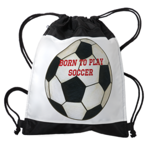 Personalized Soccer Drawstring Bag