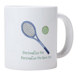 Unique Gift Idea - Personalized Tennis Mug